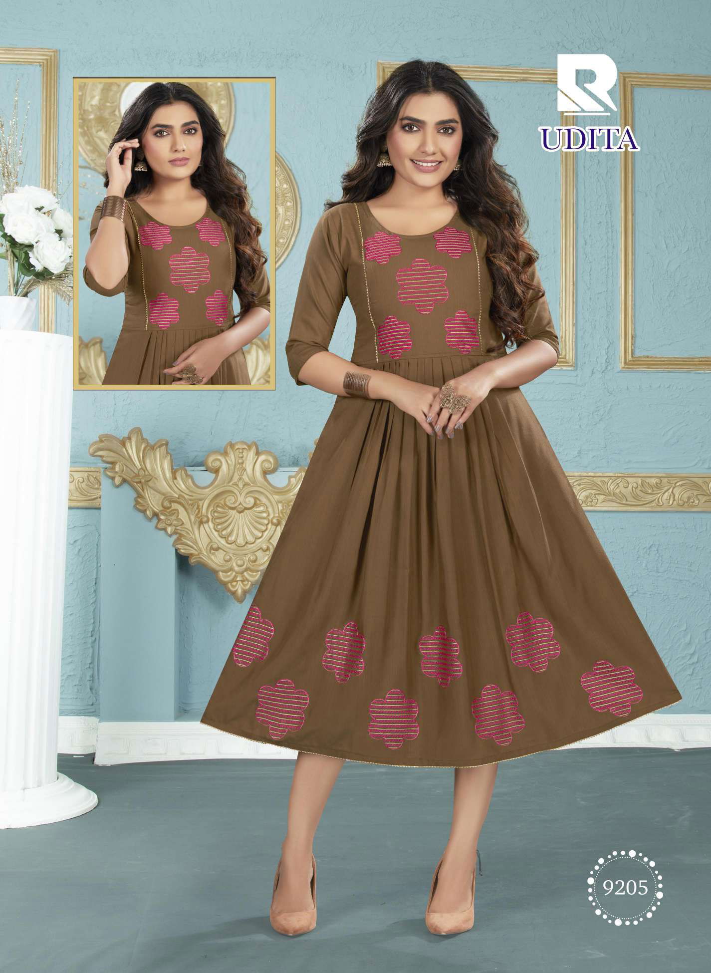 Raashi Udita Regular Wear Wholesale Anarkali Kurtis Catalog
